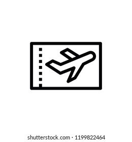 Modern plane icon