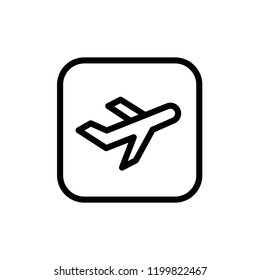 Modern plane icon