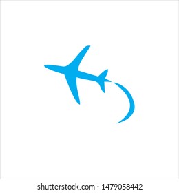 modern plane vector logo design