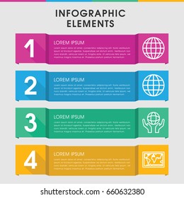 Modern planet infographic template. infographic design with planet icons includes holding globe, globe. can be used for presentation, diagram, annual report, web design.