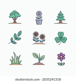 MOdern Plant icon For App, Website, and Anymore