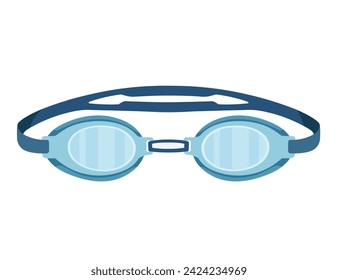Modern plastic glasses for swimming vector illustration isolated on white background