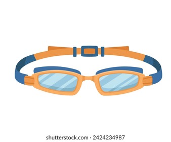 Modern plastic glasses for swimming vector illustration isolated on white background