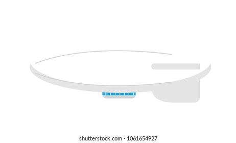 Modern plate isolated vector illustration