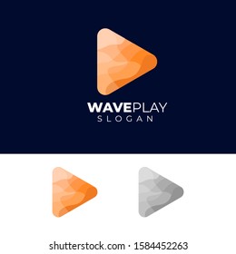 modern play logo design concept