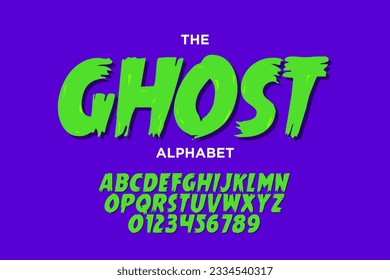 Modern playful alphabet letter and number set. Bright, vivid multicolor funky font or typography. Vector bold font for poster, flyer, book cover, greeting card, product packaging, graphic print, etc.