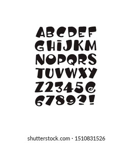 modern playful font and alphabet