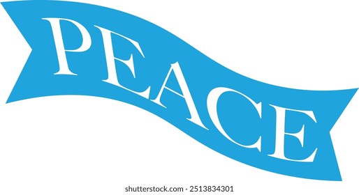 Modern, playful graphic design of a word "Peace" in grey color. Urban, fun, creative typography.	
