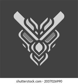 Modern, Playful, Monochrome, Mecha Insect Robot Mascot Gaming Logo Character Vector Illustration