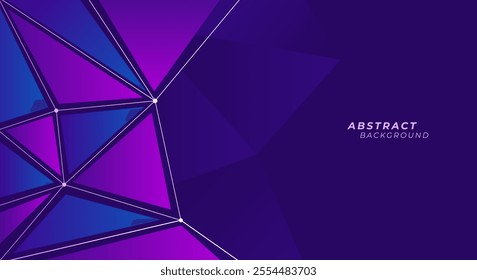 Modern plexus polygonal background vector