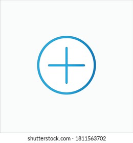 modern plus icon vector design. Add friend icon in the application