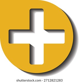 Modern Plus Icon Vector – Minimalist Add Symbol Design for Apps, UI, and Web Interfaces, Simple Plus Sign Vector – Clean Editable Add Button Icon for Mobile and Graphic Design Flat Plus Symbol Vector