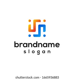 vector de diseño moderno más logotipo