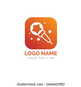 Modern podcast logo design template