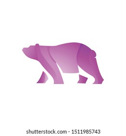 Modern Polar Bear Vector Illustration