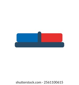Modern police sirens vector design illustration. 