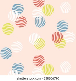modern polka dots vector print