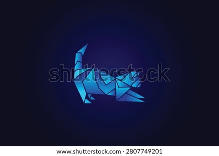 Modern polygon cat logo template featuring a geometric low poly style with clean vector shapes. This editable logo design is ideal for pet brands, veterinary clinics, pet shops, creative agencies, startups, fashion brands, technology companies, and professional business branding.