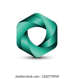 diseño moderno del logotipo de polígono, logotipo del símbolo hexagón