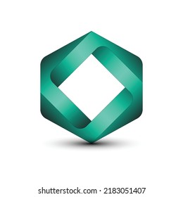 modern polygon logo design, hexagon symbol logo