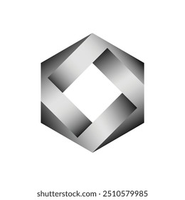 Modernes Polygon-Logo. Logo-Design mit Polygonform.