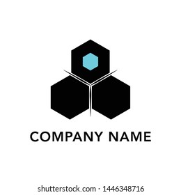Modern polygon logo template for your company or business brand