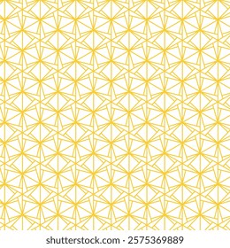 Modern Polygon Seamless Pattern Design. Gold Color Polygon Pattern Background. Seamless Geometric Pattern for for Textile Design, Stationery, Wrapping Papers, and Wallpapers.