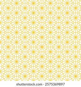 Modern Polygon Seamless Pattern Design. Gold Color Polygon Pattern Background. Seamless Geometric Pattern for for Textile Design, Stationery, Wrapping Papers, and Wallpapers.