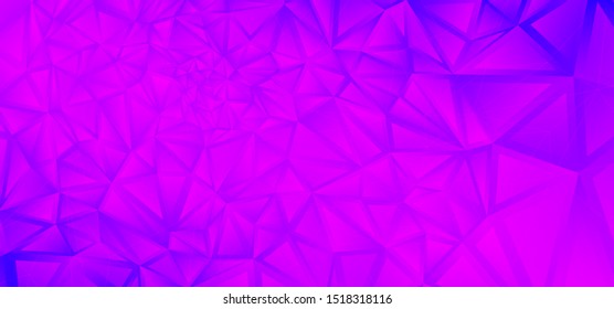 Modern Polygon Wallpaper. Trendy Triangles Poster. Geometric Banner. Blue Technology Vector Presentation. Creative Polygon Background. Triangular Pattern. Vector Illustration. Graphic Geometry.