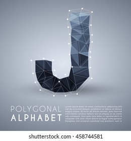 Modern Polygonal Alphabet : Vector Illustration