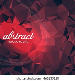 Modern polygonal background in Red tones, Vector illustration, Creative Business web Design Templates
