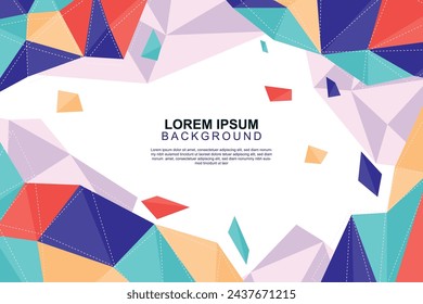Modern polygonal background. Vector illustration.