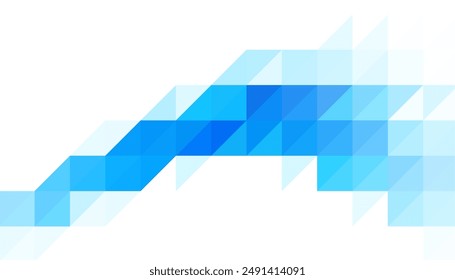 modern polygonal pattern blue backdrop for presentation vector