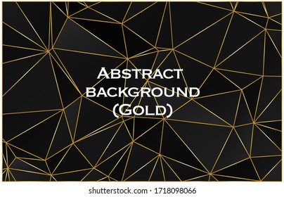 Fondo de formas pológicas modernas, mosaico de triángulos bajos, fondo de cristales negros, fondo de paredes de diseño vectorial. Alta tecnología y concepto de lujo.