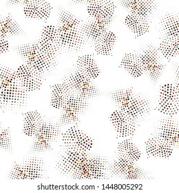 Modern pop art pattern with halftone star texture background on light background for web background design. Abstract geometric frame. Pop-art texture. Abstract pattern.