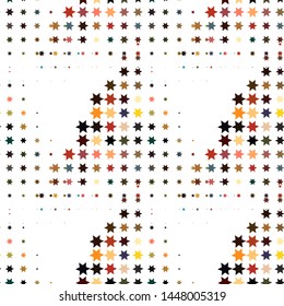 Modern pop art pattern with halftone star texture background on light background for web background design. Abstract geometric frame. Pop-art texture. Abstract pattern.