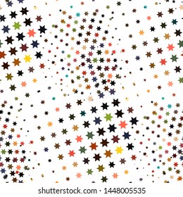 Modern pop art pattern with halftone star texture background on light background for web background design. Abstract geometric frame. Pop-art texture. Abstract pattern.