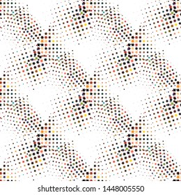 Modern pop art pattern with halftone star texture background on light background for web background design. Abstract geometric frame. Pop-art texture. Abstract pattern.