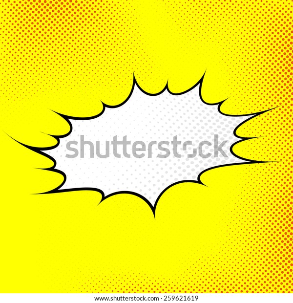 Modern Pop Art Style Sign Background Stock Vector Royalty Free