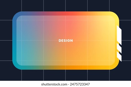 Modern pop up window illustration. Futuristic pop up interface. 