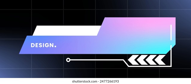 Modern pop up window illustration. Futuristic pop up interface.