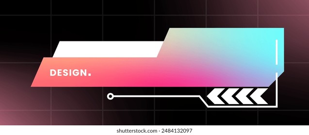 Modern pop up window illustration. Futuristic pop up interface.