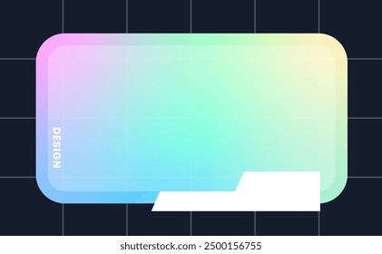 Modern pop up window illustration. Futuristic pop up interface.