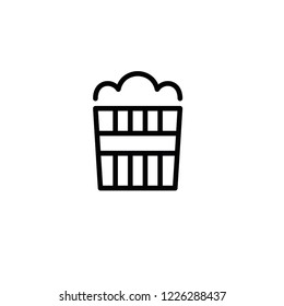 Modern popcorn icon