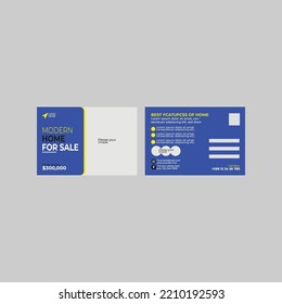 Modern Post Card Design Template 5. Its Make In Adobe Illustrator.
 This Is Use Free Font. This Item Is Very Easy To Use. 