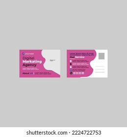 Modernes Design für Postkarten. seine Marke in Adobe Illustrator.
 dies ist kostenlose Schriftart. Dieser Artikel ist sehr einfach zu bedienen. 