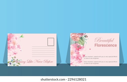 Plantilla de diseño de postales moderna.