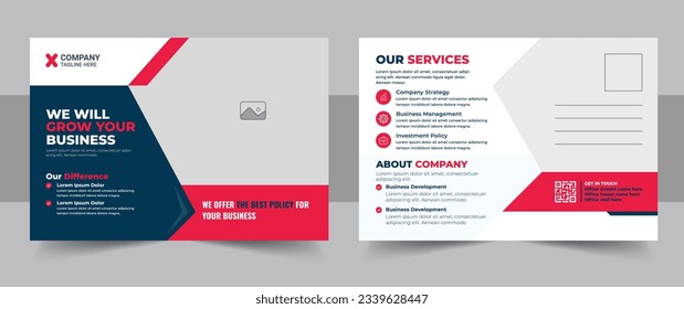 Modern postcard design template, amazing and modern postcard EDDM design template, stylish corporate postcard design bundle