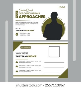 Modern Postcard Template Business set