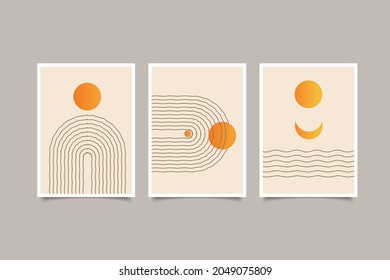 modern poster abstract contemporary boho wall art vector illustration eps 10